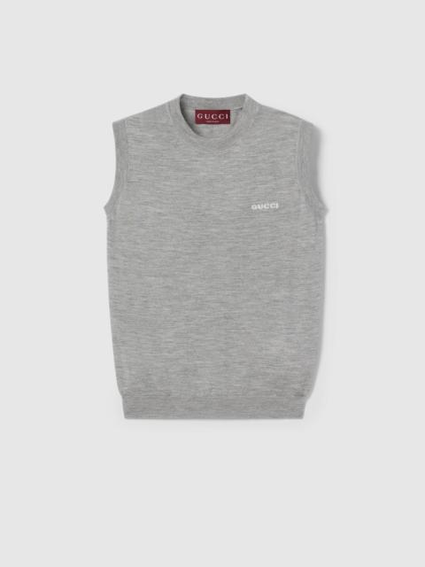 Cashmere silk sleeveless top