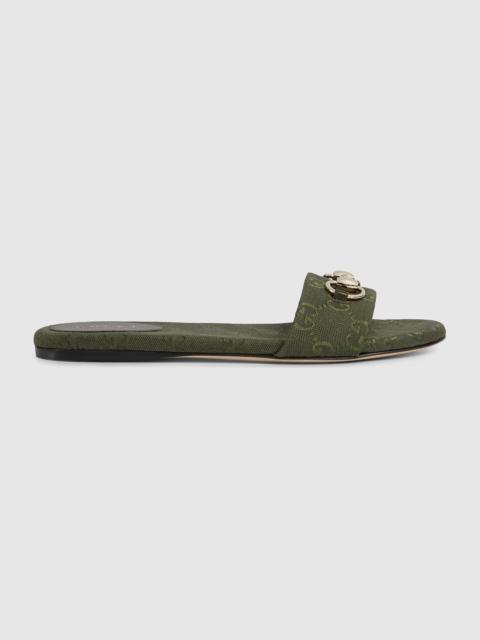 Women's slide sandal with Horsebit