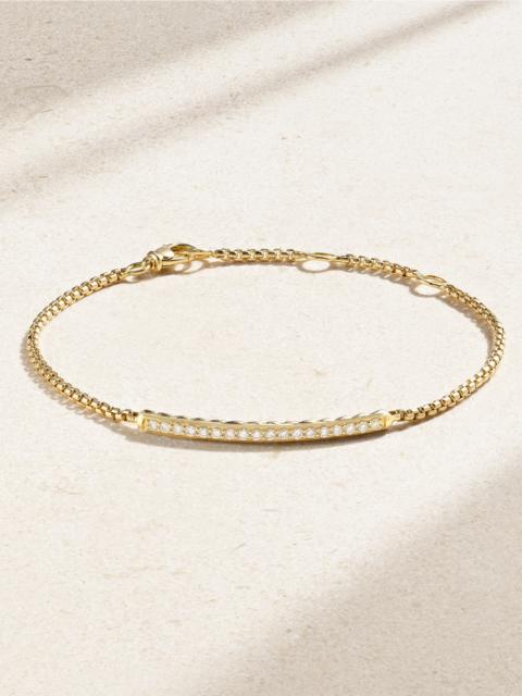Petite Pavé 18-karat Gold Diamond Bracelet