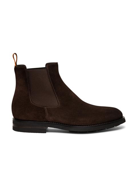 Men’s brown suede Chelsea boot