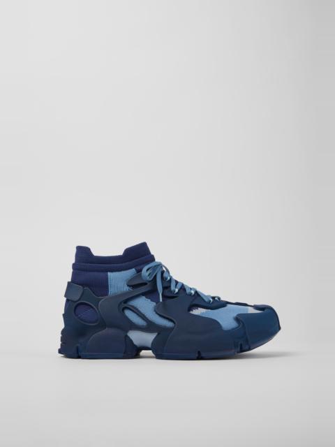 Blue caged sneakers