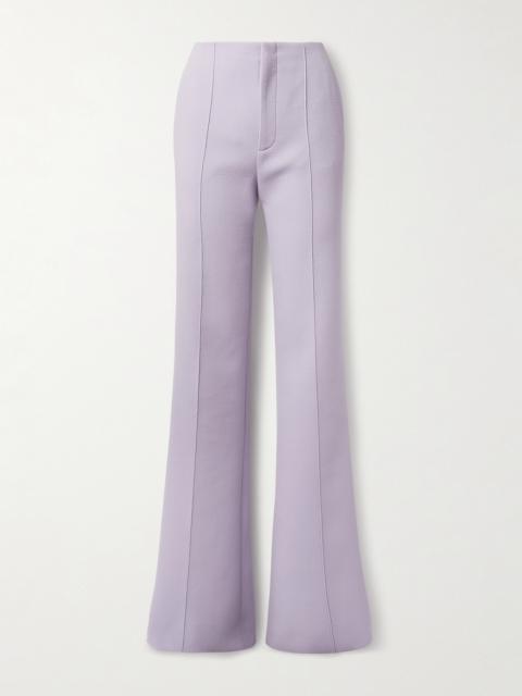 Wool-crepe Flared Pants