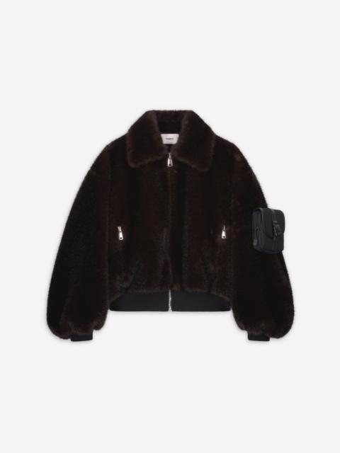 Faux Fur Bomber Jacket
