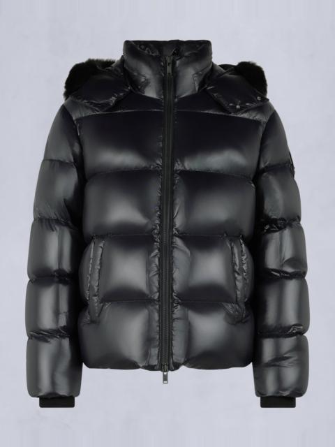 KINGS PUFFER SHEARLING TRIM JACKET