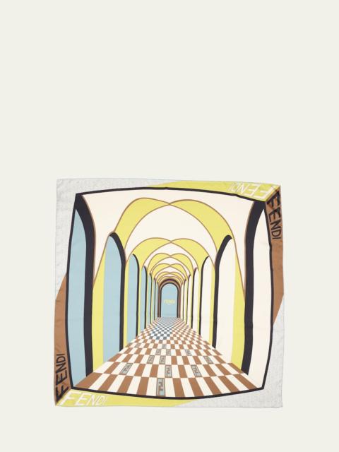 Carre Silk Square Scarf