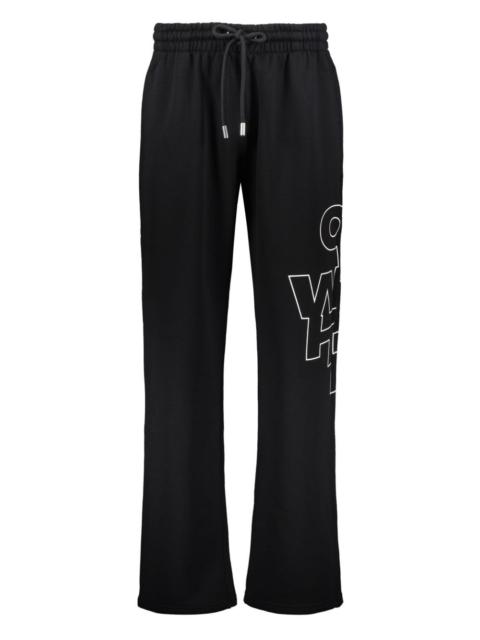 logo-print track pants