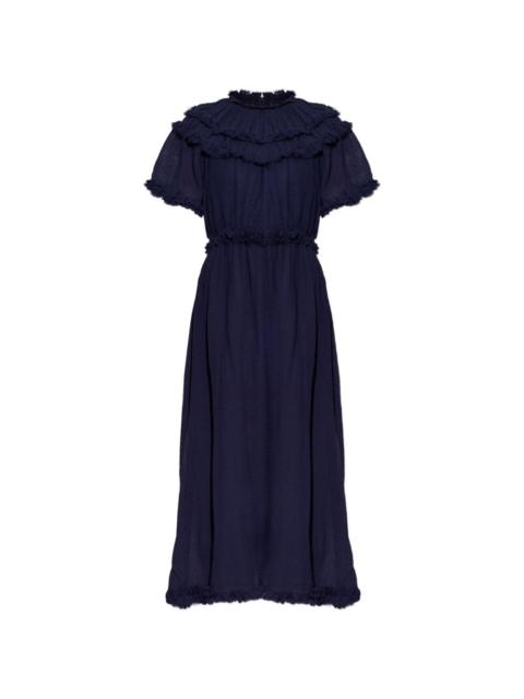Ayan ruffled fringed dress