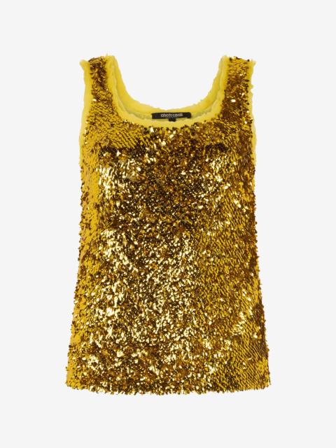 Gold Sequin Top