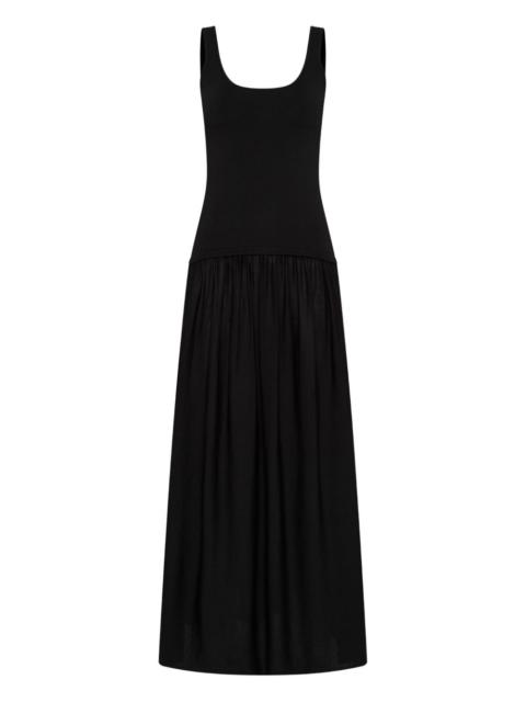 kristen ruffled midi dress