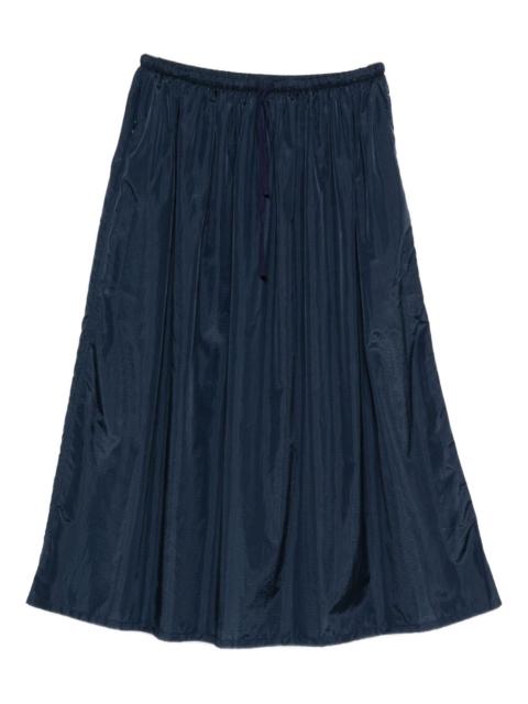 drawstring midi skirt