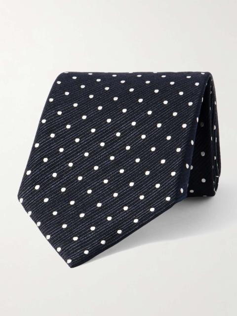 8cm Polka-Dot Silk-Twill Tie