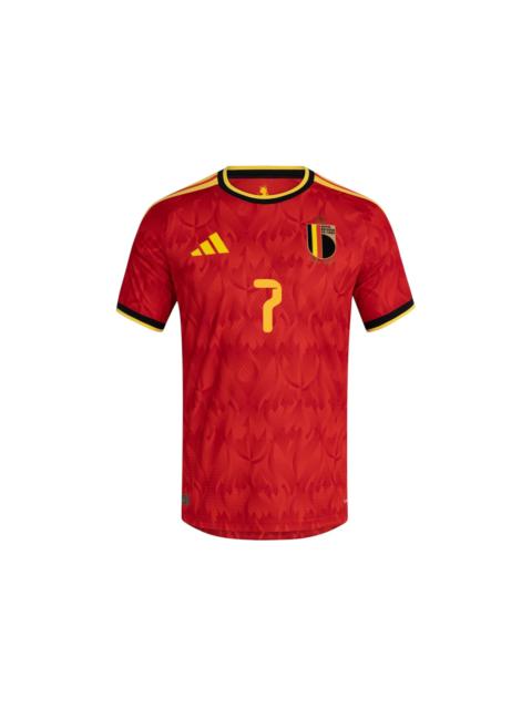 adidas Belgium 2026 Home Authentic Jersey Red Bold Gold Soccr-Bg2