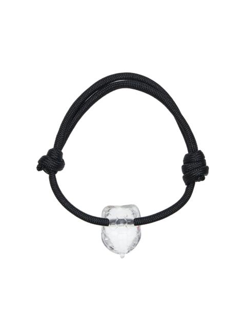 Quartz Turtle Anklet black