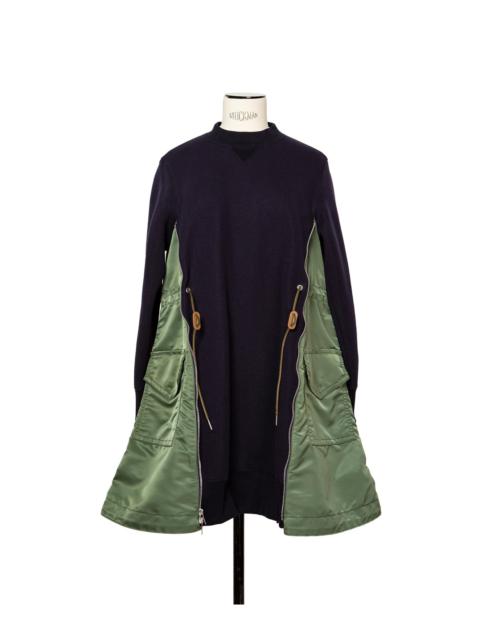 Sponge Sweat x Nylon Twill Dress