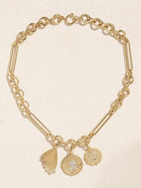 New Beginnings Wings & Pause 18-karat Gold Diamond Necklace