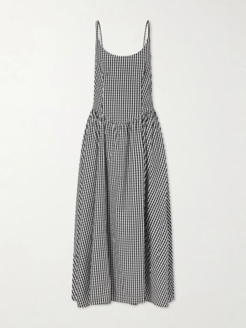 Chiara Gingham Cotton Midi Dress