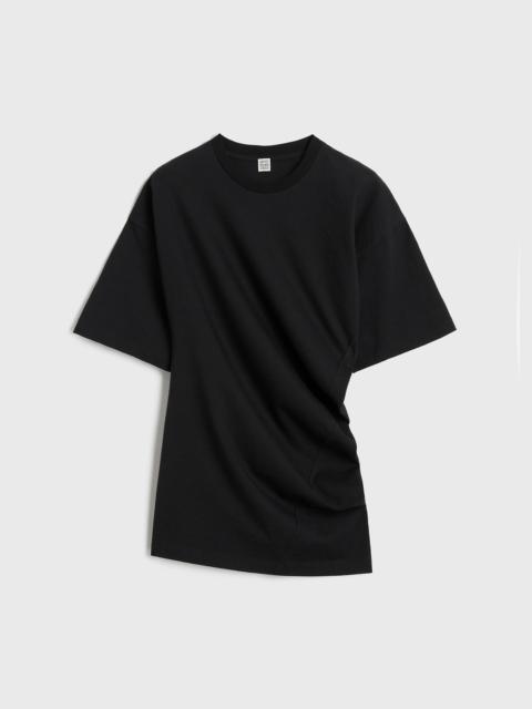 Twisted jersey tee black