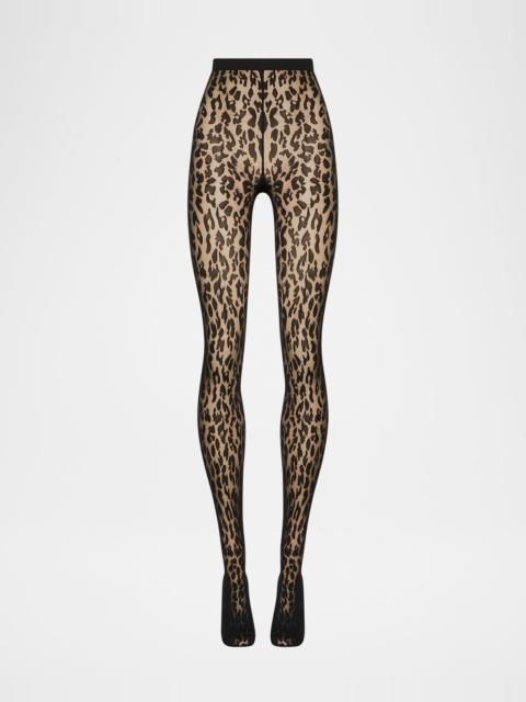 Josey Animal-Print Tights