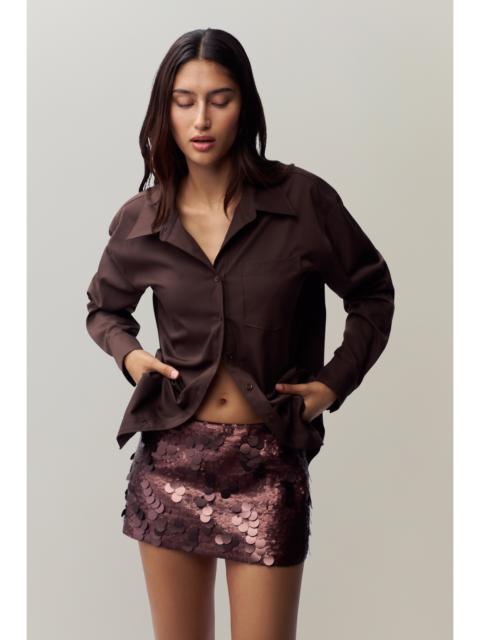 LOW RISE PAILLETTE SKIRT