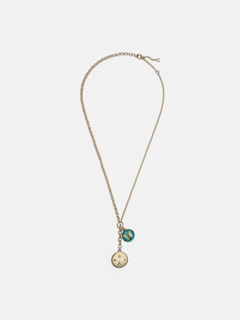 Dream & Reverie 18kt gold charm necklace with diamonds