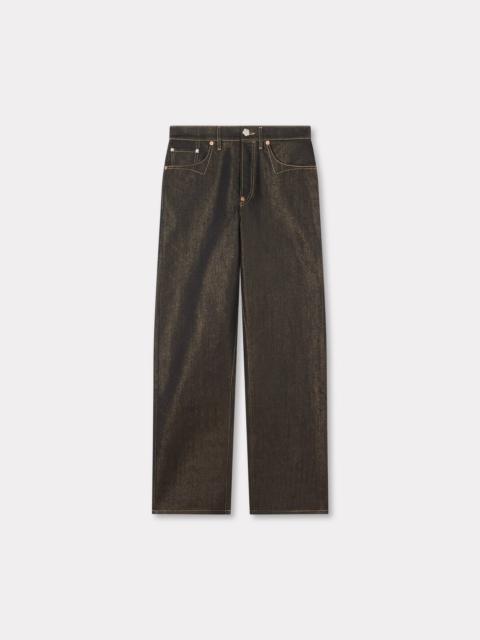 Low-waist boyfriend jeans in lurex japanese denim