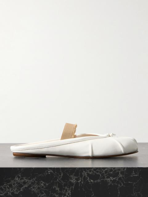 Tabi Frayed Split-toe Leather Ballet Flats