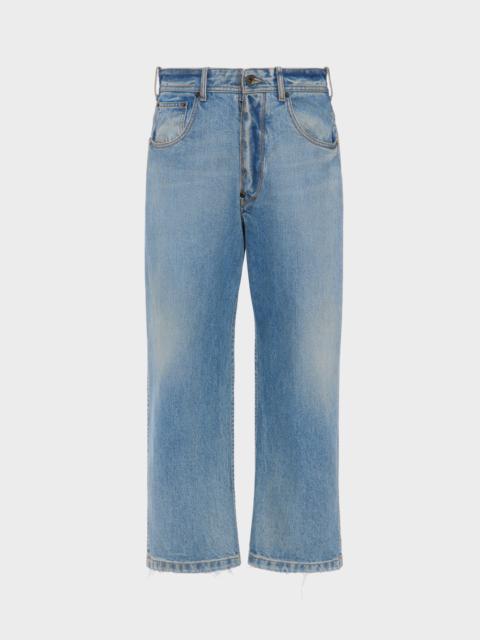 Straight-leg cropped jeans