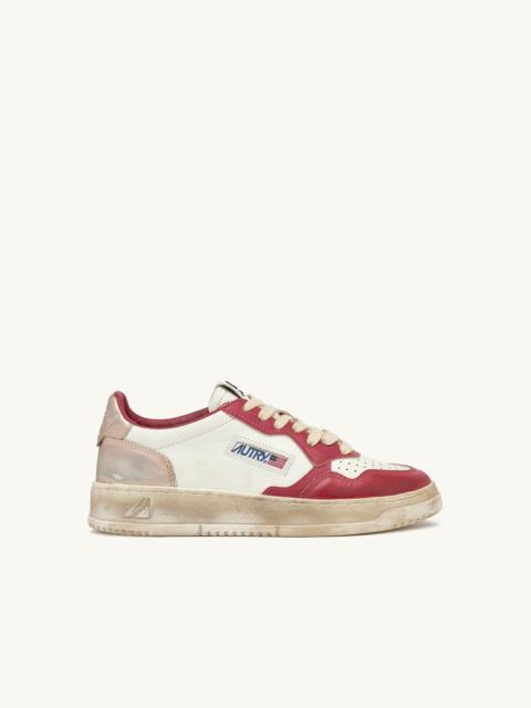 MEDALIST LOW SUPER VINTAGE SNEAKERS IN WHITE ROSE AND COPPER