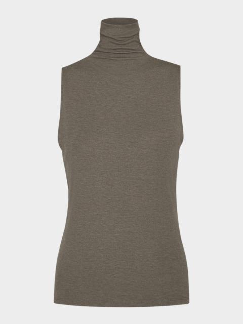 Sleeveless Turtleneck Top