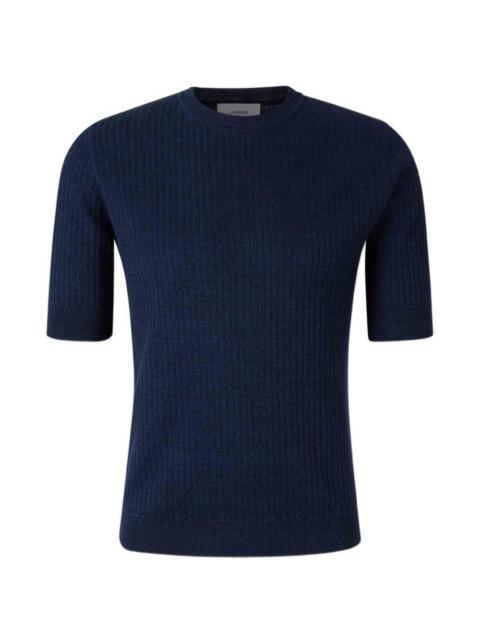 ribbed-knit T-shirt