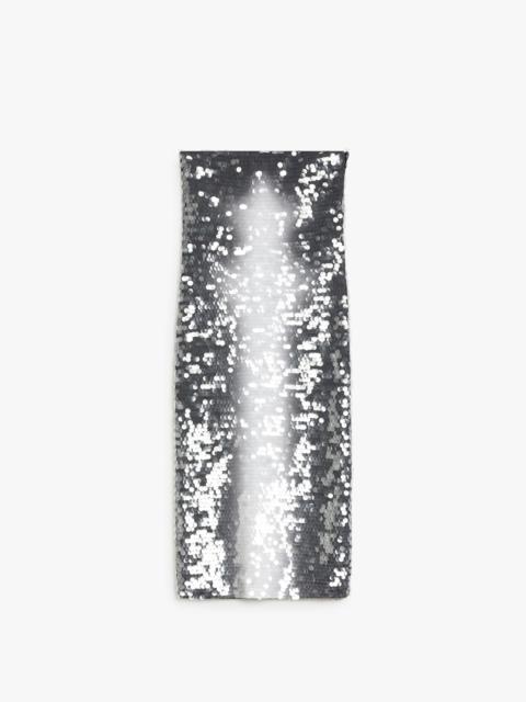 STEMMA Sequinned jersey dress