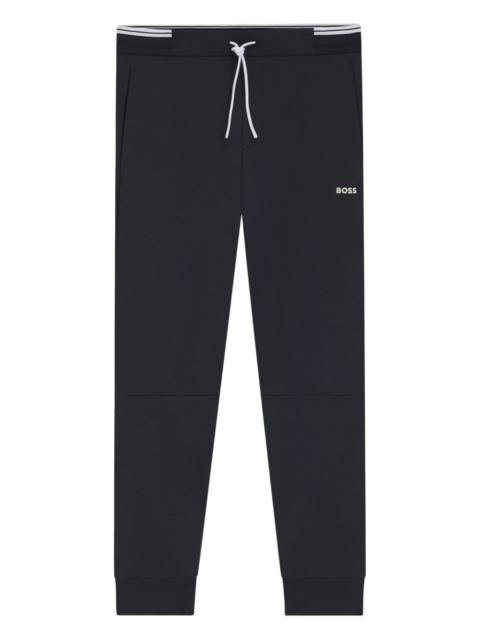 drawstring-waist cuffed trousers