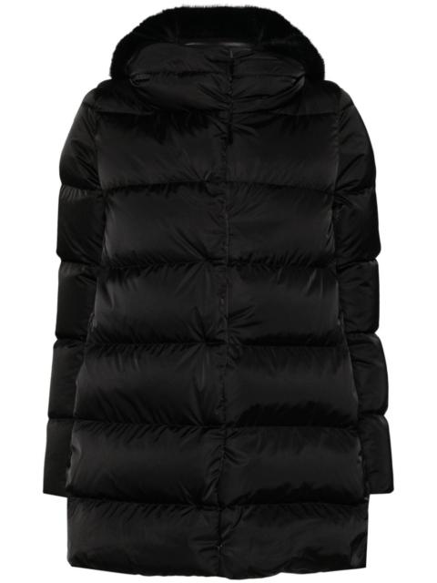 detachable-hood padded jacket