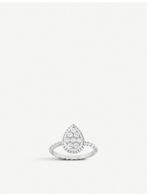 Serpent Bohème 18ct white-gold and 0.32ct brilliant-cut diamond ring