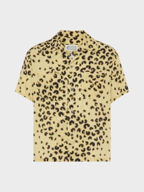 Pixel leopard shirt