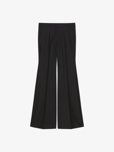 FLARE TAILORED PANTS IN WOOL AND MOHAIR