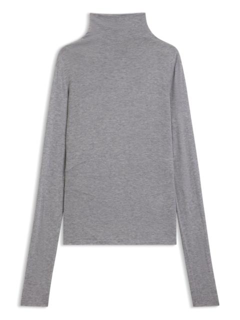 HIGH-NECK TOP IN SOFT JERSEY