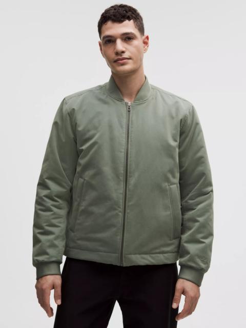 Insulated Cotton-Blend Bomber Jacket