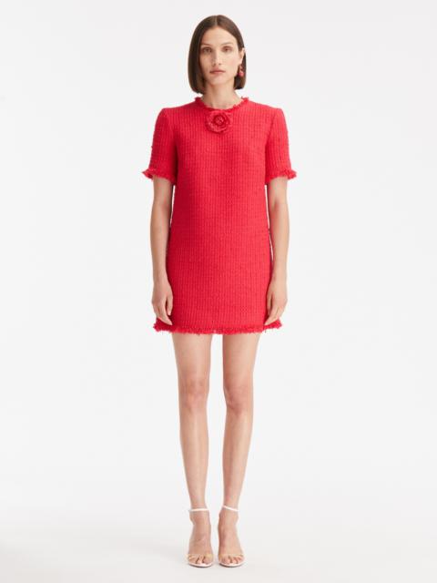 BOUCLE TWEED SHIFT DRESS