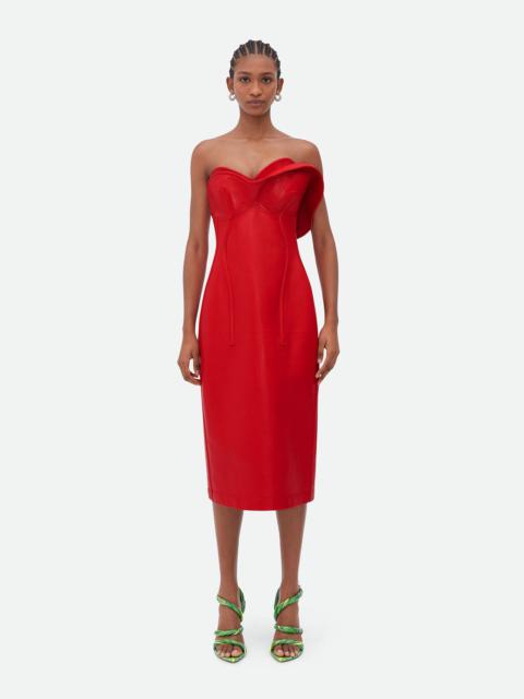 Shiny Leather Bustier Dress