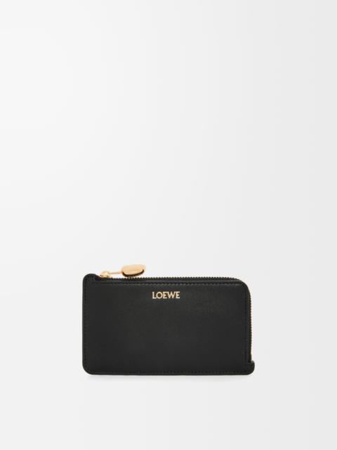 Pebble coin cardholder in shiny nappa calfskin