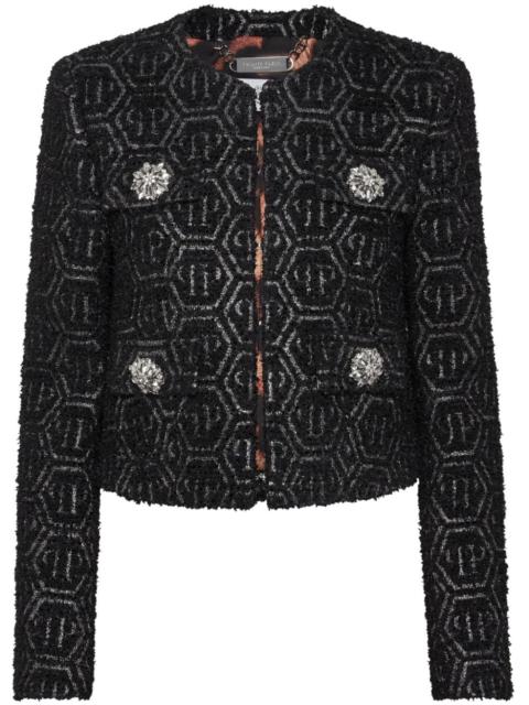 monogram tweed jacket