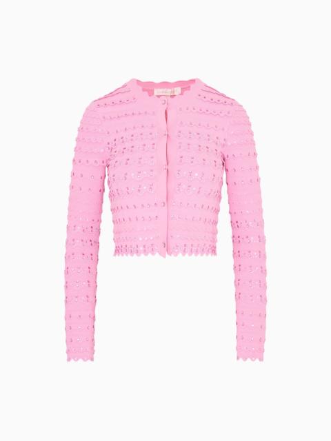 Ferris Sequin Scallop Cardigan