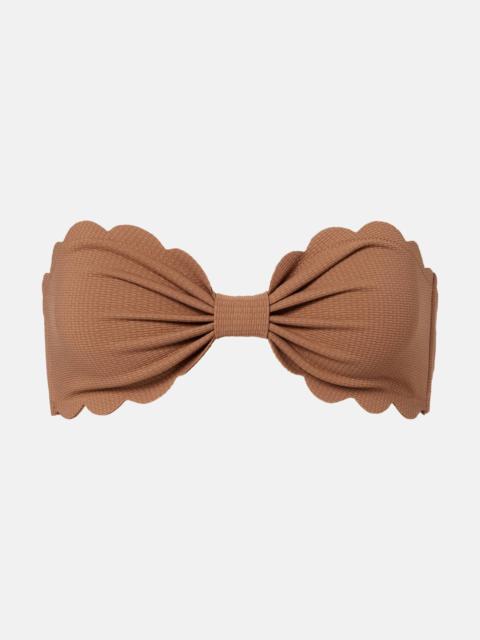 Antibes scalloped bikini top