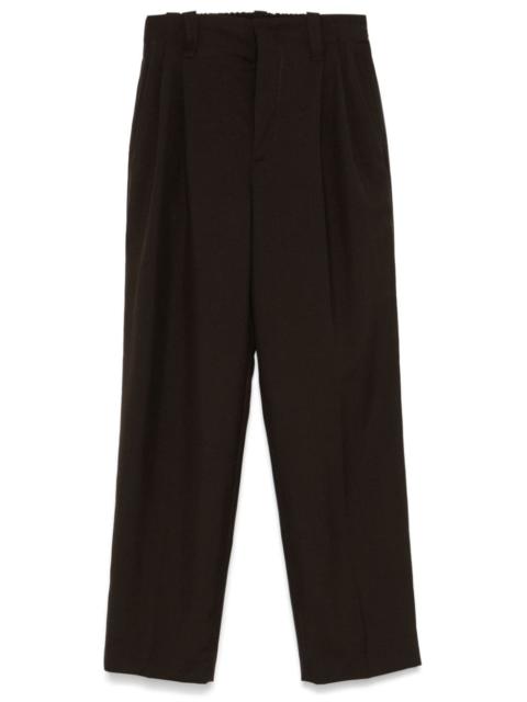 pleat-detail trousers
