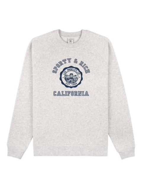 crew-neck long-sleeve sweatshirt