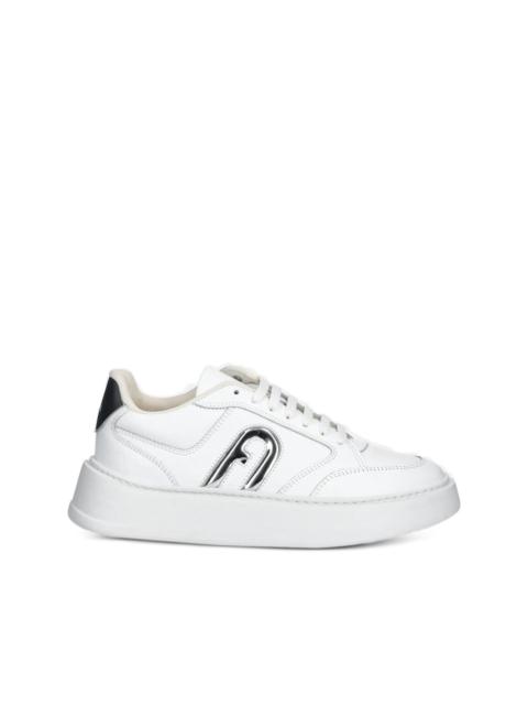 logo-plaque platform sneakers