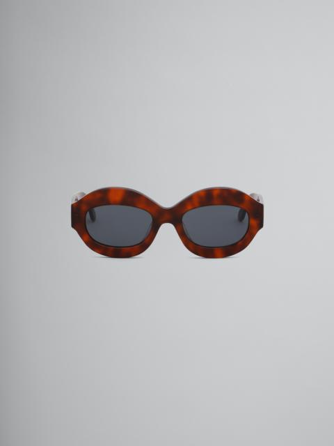 TORTOISESHELL IK KIL CENOTE ACETATE SUNGLASSES