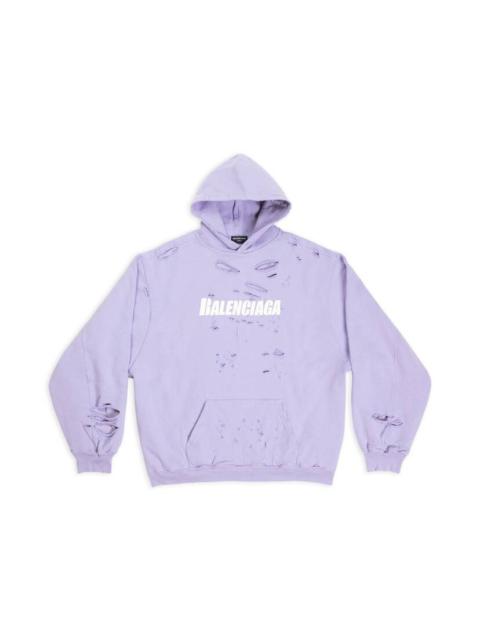 Destroyed Hoodie in Purple