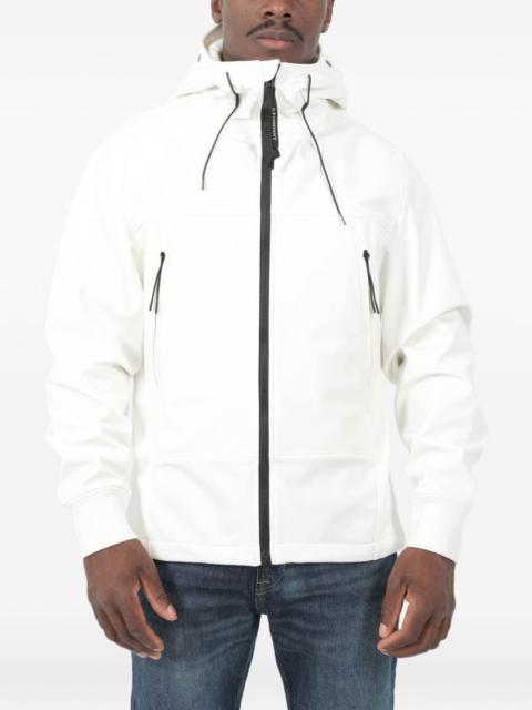 Soft Shell-R zip-fastening hooded jacket